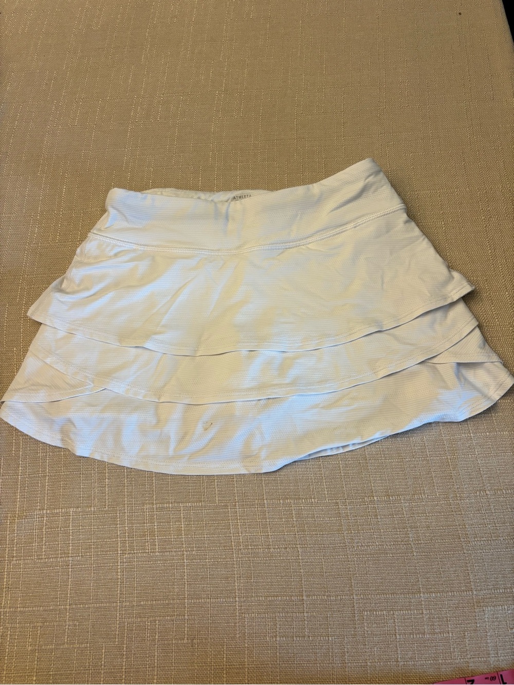 Athleta Girl White Tiered Skort